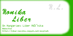 monika liber business card